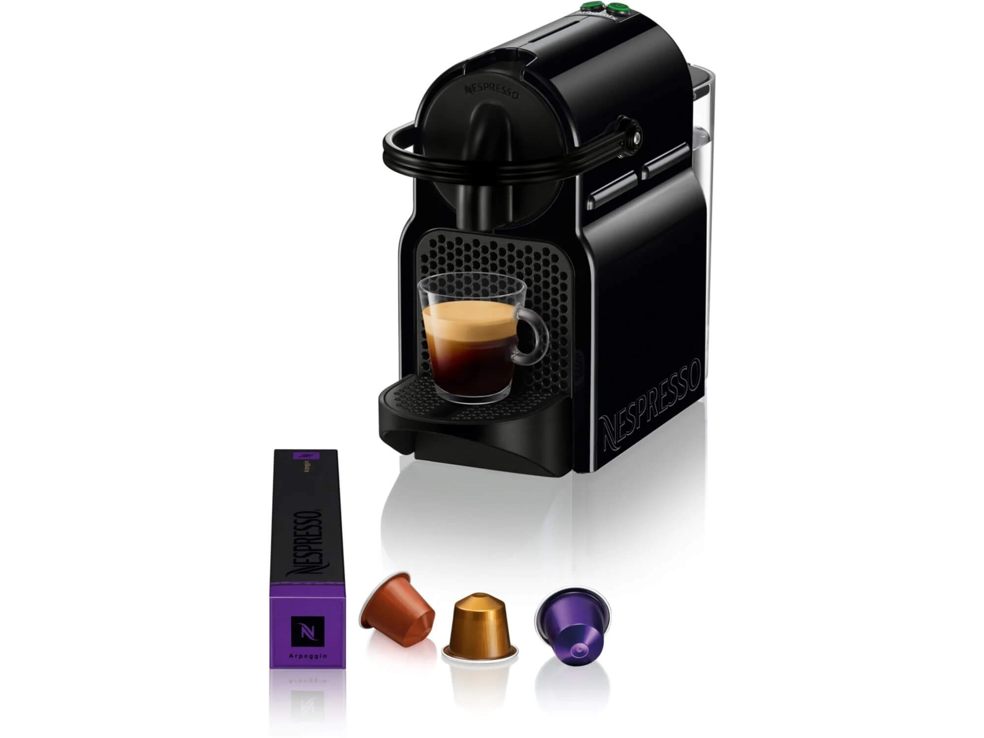 Slika nespresso aparata za kafu na kapsule inissia black